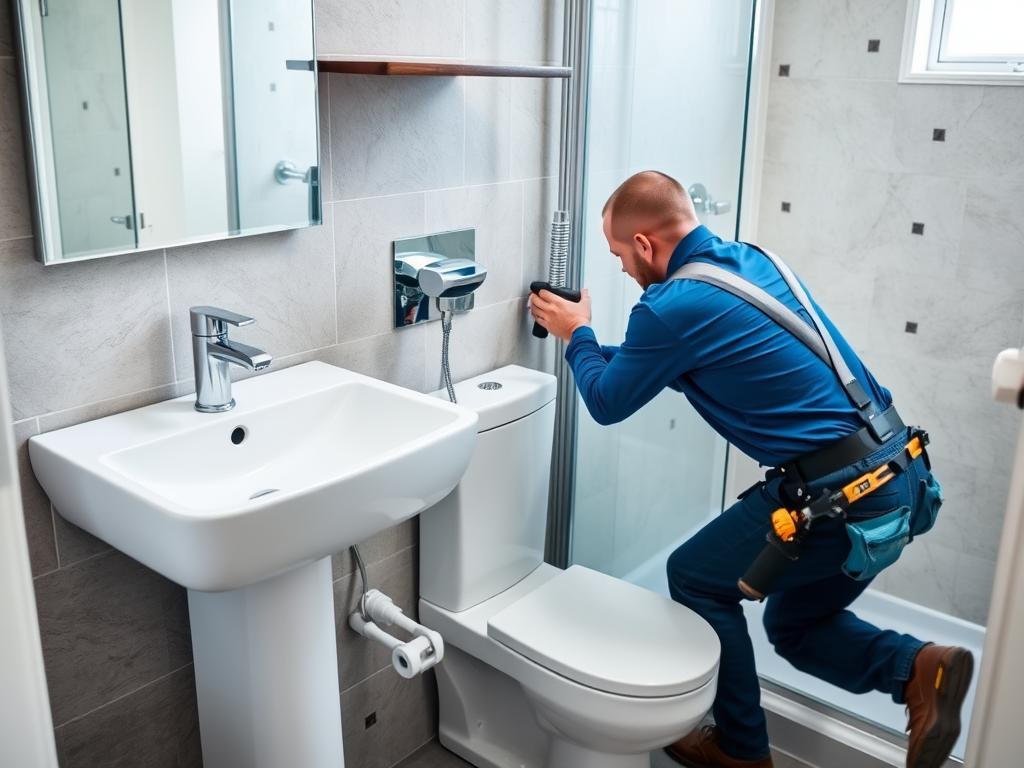 تركيب أدوات صحية حديثة في حمامات الصديق