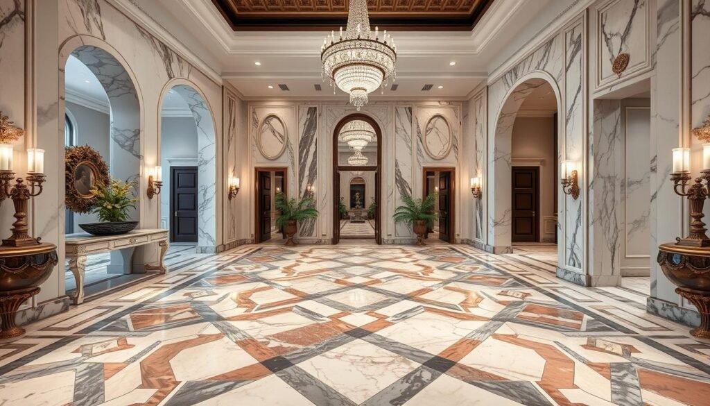 تركيب رخام فاخر في فيلا