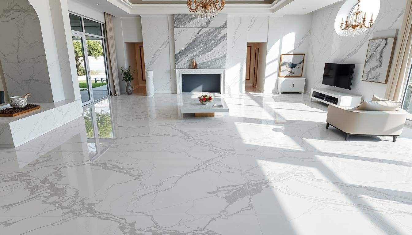 تركيب رخام فاخر في فيلا سكنية