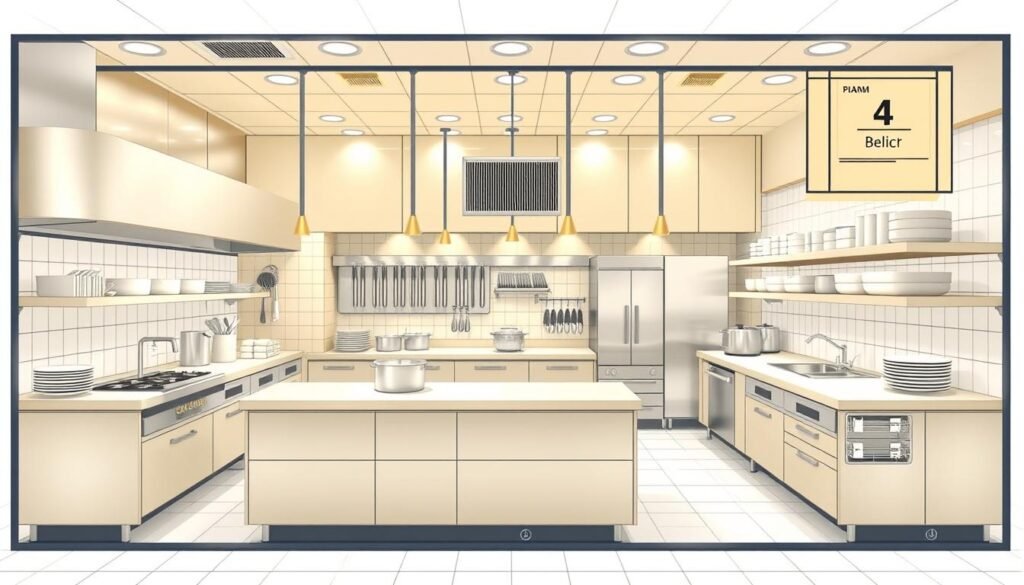 تصميم مطبخ مطعم احترافي مع تجهيز مطاعم متكامل