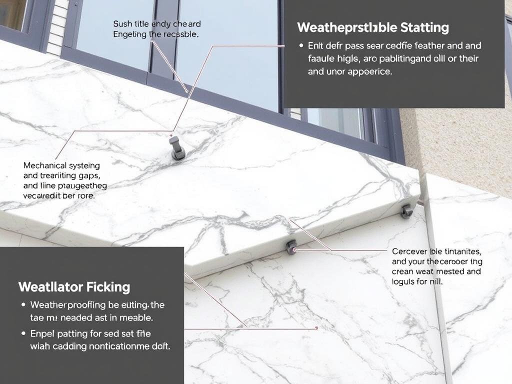 تقنيات تركيب الرخام الخارجي