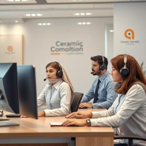 فريق خدمة العملاء لدى شركة تكسير سيراميك بالكويت