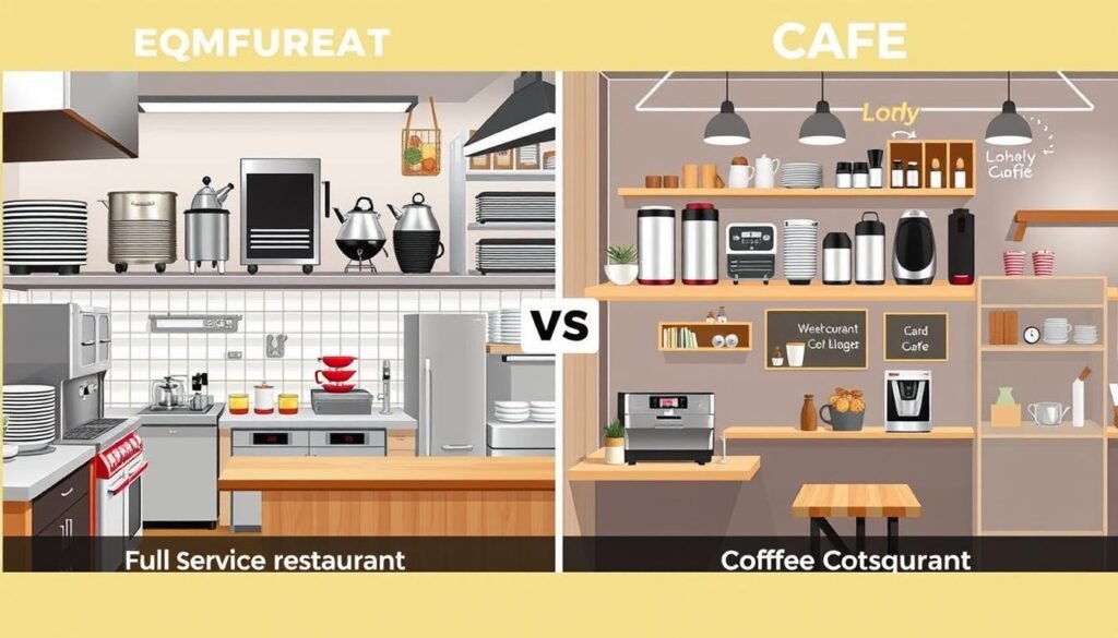 مقارنة بين تجهيز مطاعم وتجهيز كافيهات