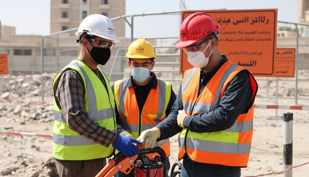 إجراءات السلامة المتبعة من قبل مقاول تكسير الفنطاس