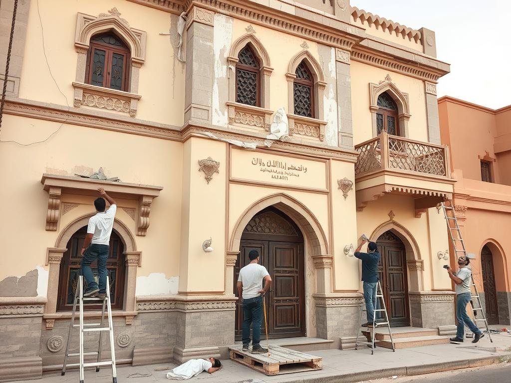 ترميم واجهات في أبو فطيرة