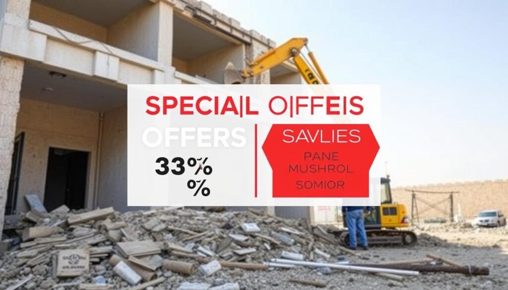 عروض وخصومات خاصة من مقاول تكسير مشرف