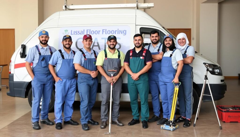 فريق عمل ترميم أرضيات السلام