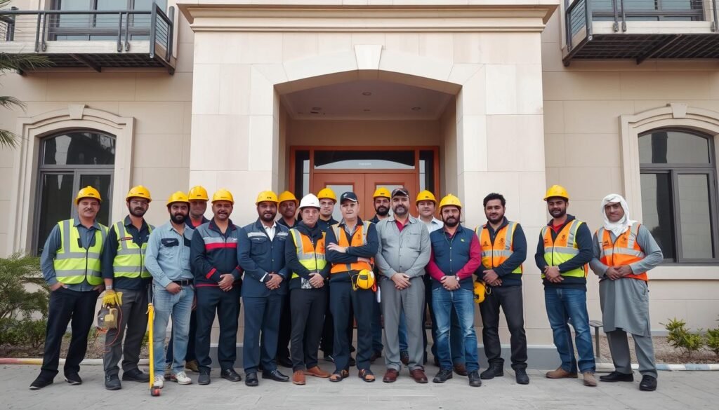 فريق عمل شركة ترميمات أبو فطيرة