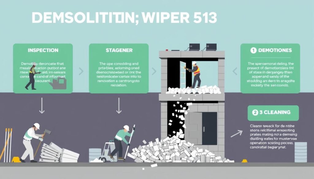 مراحل عملية التكسير التي يقوم بها مقاول تكسير مشرف