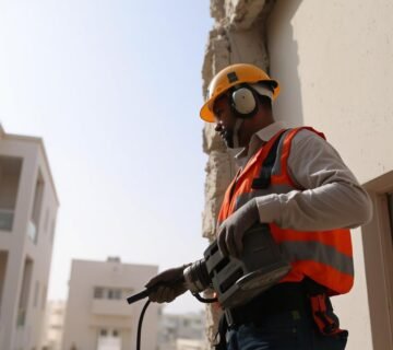 مقاول تكسير مشرف يقوم بأعمال هدم وتكسير احترافية