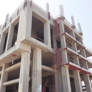 أعمال بناء هيكل إنشائي لمبنى في الكويت