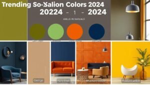 ألوان الصالونات الرائجة في 2024 المستخدمة في تجديد صالونات
