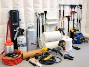 المعدات والأدوات الحديثة التي يستخدمها معلم عازل جيتاروف في تركيب العوازل