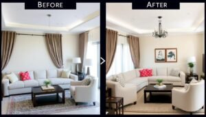 تجديد بسيط وفعال للصالون باستخدام حلول اقتصادية