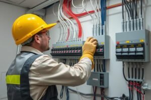 تحديث الأنظمة الكهربائية ضمن خدمات ترميمات بالكويت