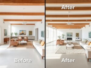 تحويل صالون تقليدي إلى مساحة عصرية مفتوحة