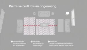 ترتيب يراعي مسارات الحركة في الصالون