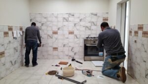 تركيب سيراميك جديد في مطبخ بمنطقة العدان تركيب سيراميك جديد في مطبخ بمنطقة العدان