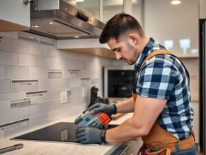 تركيب سيراميك مطبخ بتصميم عصري على يد مقاول محترف