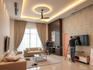 ترميم شقة في الكويت مع تحديث التصميم الداخلي