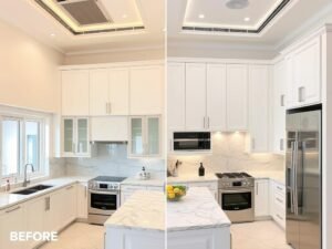 ترميم وتجديد مطبخ في منطقة بيان بواسطة مقاول ترميمات متخصص