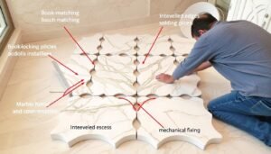تقنيات متقدمة في تركيب الرخام يستخدمها معلم رخام الكويت