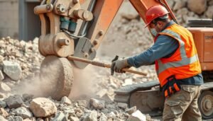 تكسير خرسانة وصخور بمعدات متخصصة من قبل معلم تكسير وهدم