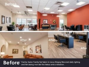 صالون عائلي بعد التجديد