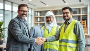 عملاء راضون عن خدمات مقاول بناء في الكويت