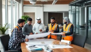 فريق عمل احترافي من شركة مقاولات كويتية