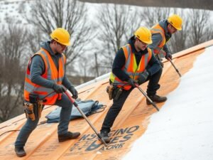 فريق مقاول عازل اسطح محترف أثناء تنفيذ أعمال العزل فريق مقاول عازل اسطح محترف أثناء تنفيذ أعمال العزل