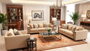 مجموعة أثاث متناسقة لتجديد صالونات بأسلوب عصري