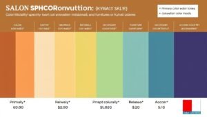مخطط ألوان متناسقة يمكن استخدامها في تجديد الصالونات