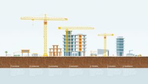 مراحل تنفيذ مشروع بناء بواسطة مقاول بناء محترف