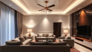 مستويات الإضاءة المختلفة التي تحتاجها في الصالون المتجدد