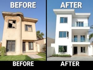 مشروع ترميم منزل قديم بواسطة مقاول بناء محترف