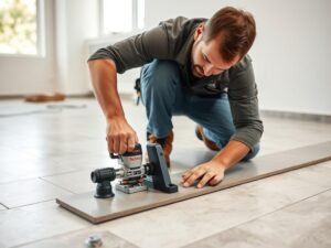 مقاول تركيب سيراميك يعمل بدقة على تركيب بلاط أرضية