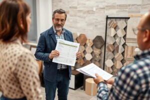 مقاول تركيب سيراميك يقدم عرض سعر لعميل