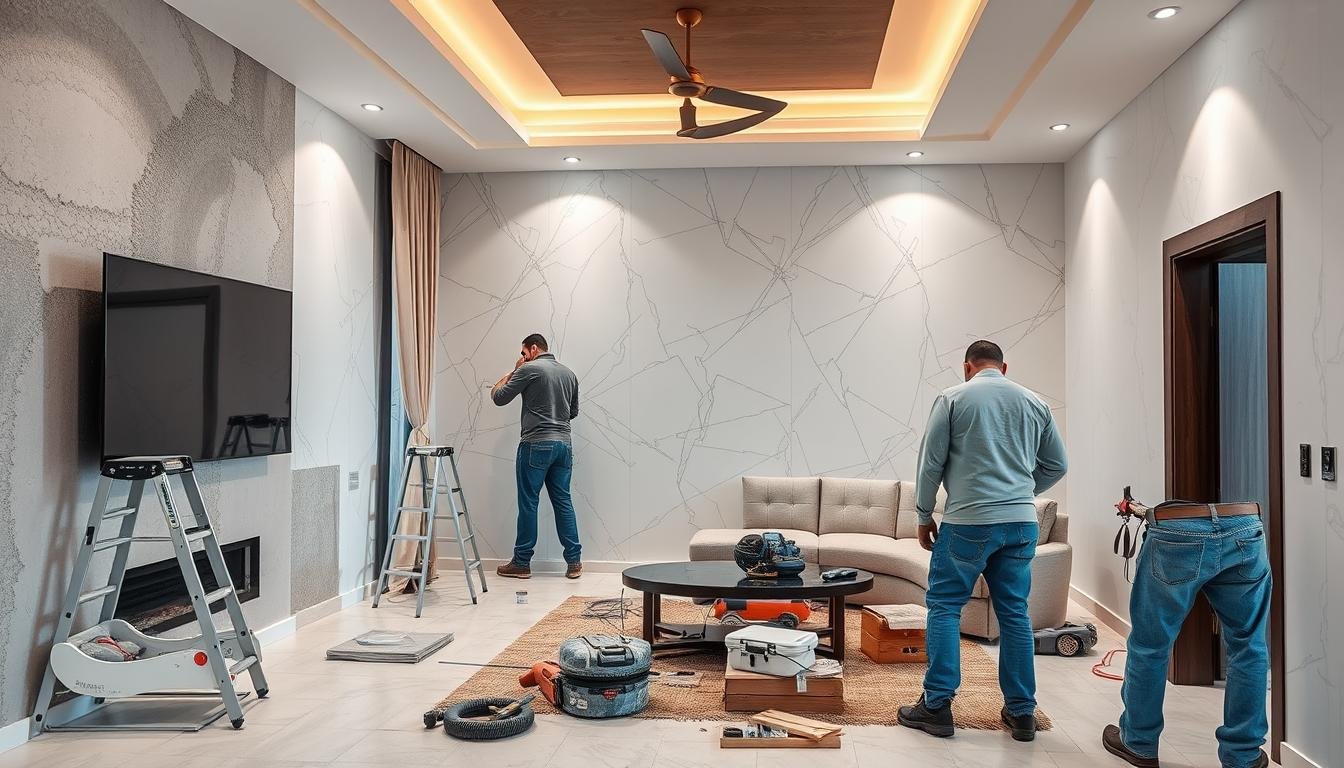 مقاول ترميمات بيان يقوم بأعمال ترميم داخلية لمنزل في الكويت