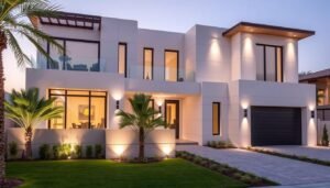 واجهة خارجية لفيلا تم تشطيبها بواسطة مقاول تشطيبات بالكويت