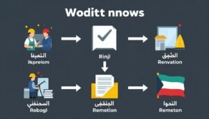 مخطط لخطوات عملية الترميم مع مقاول ترميمات في الكويت