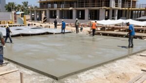 الخرسانة أثناء ارتفاع درجات الحرارة في الكويت